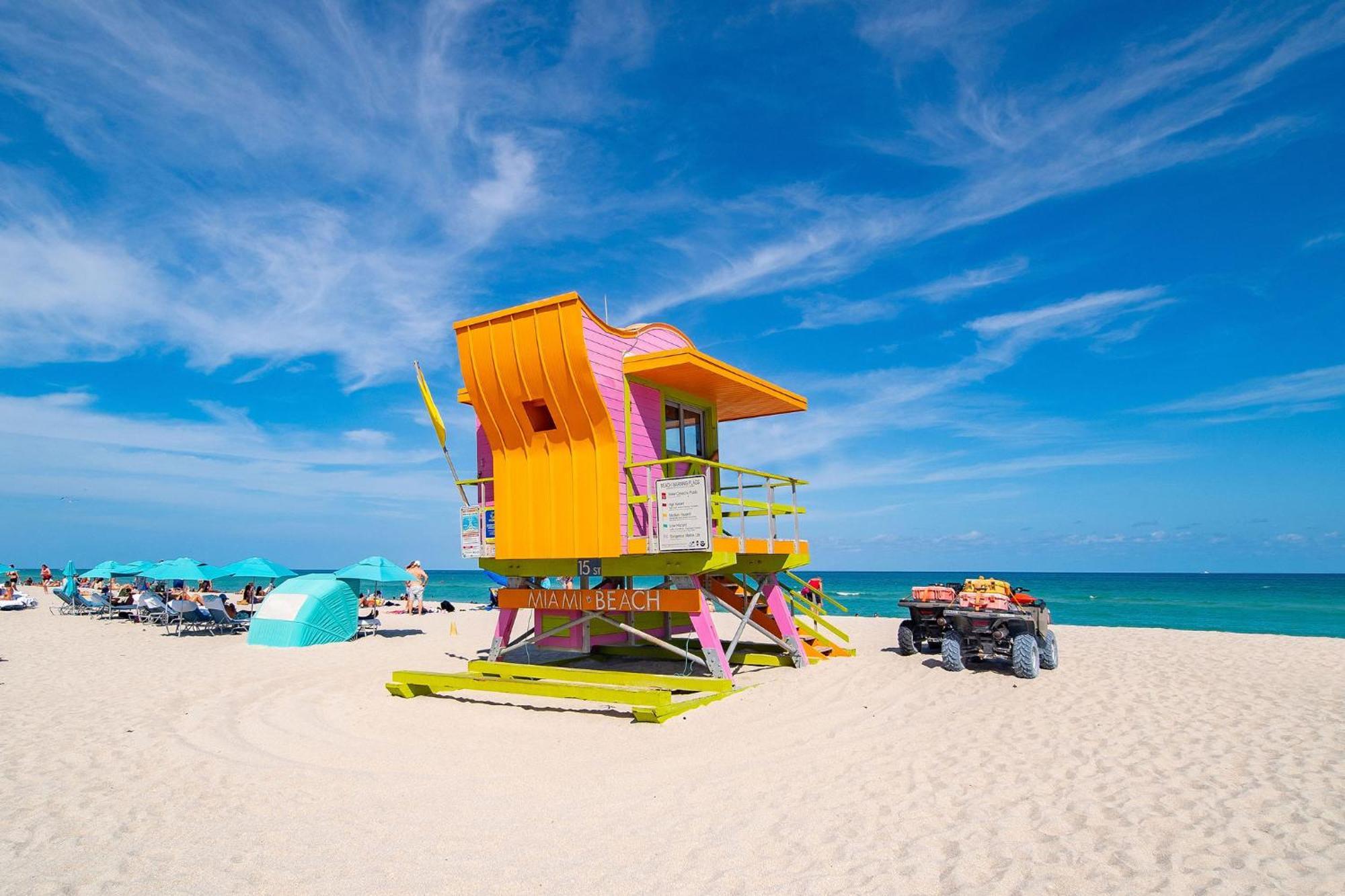 Chic Large Studio Apt Near Ocean Drive South Beach Miami Beach Bagian luar foto